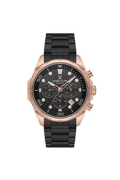 Daniel Klein Dke.1.10641-3 Exclusive All Functions Active Black Men's Wristwatch