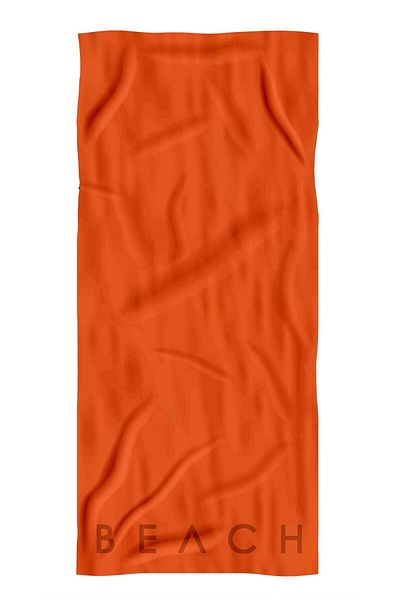 C&City Πετσέτα παραλίας Orange - C12022-2 Model