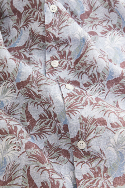 W Collection Green Coffee Print Shirt