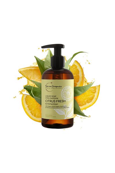 Sirra Organics Citrus Fresh liquid soap with citrus, 250 ml