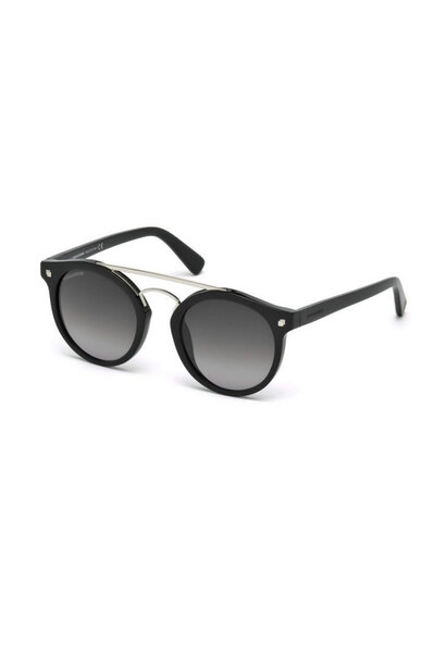 DSquared2 Unisex Siyah-Füme Organik (UV) Cam Selüloz Asetat (Selüloid) Kapalı...