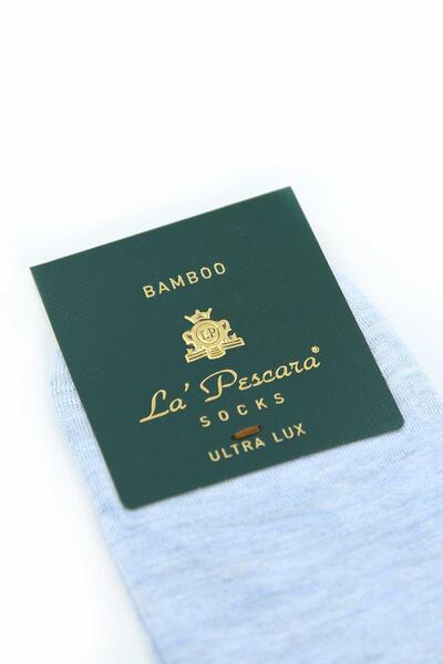 La Pescara Μπλε απλές, εξαιρετικά πολυτελείς ανδρικές κάλτσες από μπαμπού, 6 τεμαχίων, CRP355