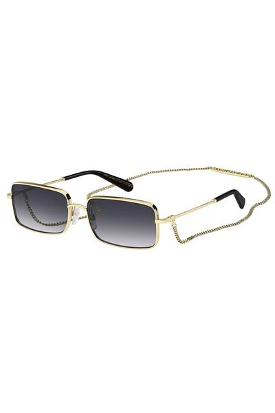 Marc Jacobs Men's Gold-Smoked Organic Gradient (Uv) Glass Steel Closed Frame Design Sunglasses Mj0771/N/S Rhl