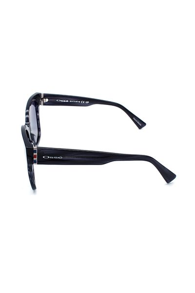 Osse Women's Black-Smoked Polarized Gradient Glass Bone Closed Frame Design Sunglasses Os3133 03 55-18