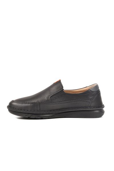 AYAKMOD 2628 m Black Genuine Leather Men's Casual Shoes