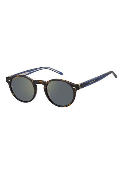 Tommy Hilfiger Th 1795/s 086 Dark Havana Oval Unisex Sunglasses
