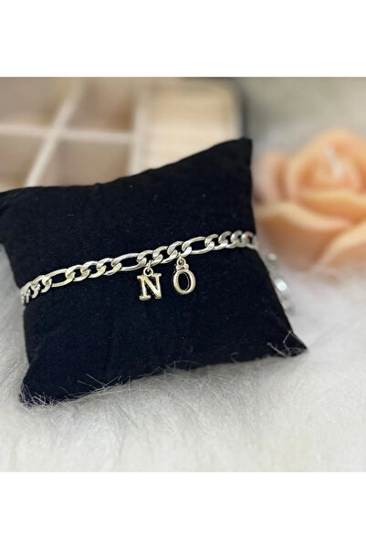 VENTİ VENTİSCA Steel Letter Couple Bracelet (Letter 2 Pieces) to Lover, Frien...