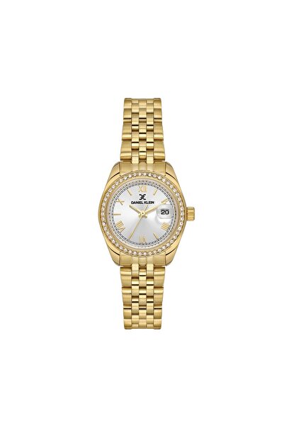 Daniel Klein Dk.3.10020-3 Altın Kaplama Taşlı Kadın Kol Saati