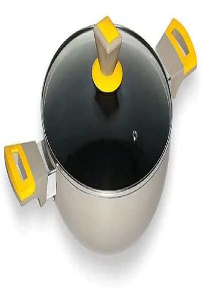 CLASSYTOUCH Non-Stick Wok/Kadhai 26 cm with Glass Lid – 2.5L, for Stir Frying, Steaming & Soup Making