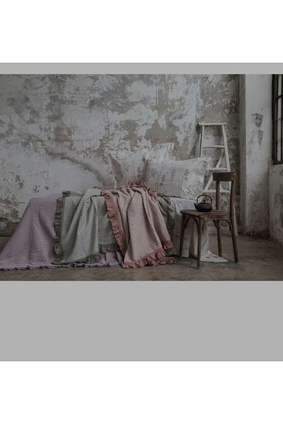 KÜBRAHOME'S Monica Green Pupilla 4-Piece Double Pique Set