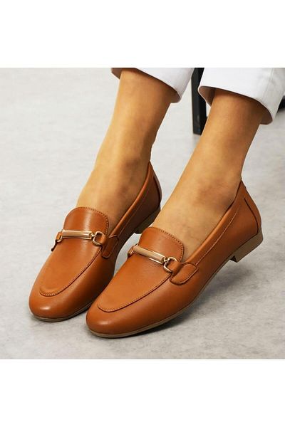 Venüs 25484205 Genuine Leather Women's Loafer Shoes