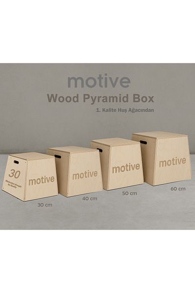 MOTIVE Jump Box Jumping Box Stand Set (30-40-50-60 cm)