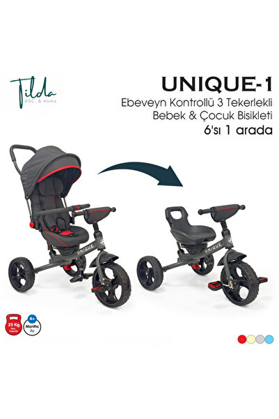 Tilda BSC. & Home Ebeveyn Kontrollü Tenteli Üç Teker Bisiklet - UNIQUE 1 Çok ...