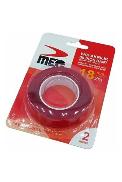 Bereket Paris Dünyası Silikonlu Çift Taraflı Montaj Bandı 18mm X 2mt
