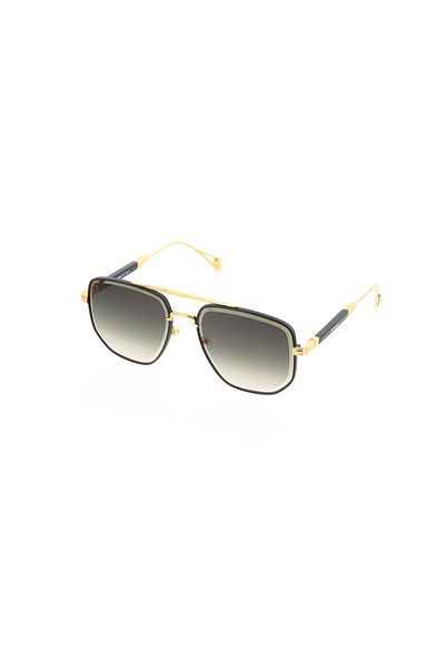 Mustang Men's Gold-Green Organic (Uv) Glass Steel Closed Frame Design Sunglasses Mu2270 02 59-18