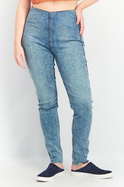 rag & bone Women Skinny Fit Dark Wash Stretchable Denim Jeans, Blue