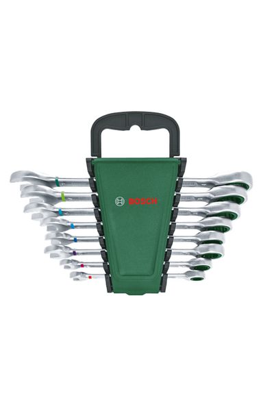 Bosch Hand Tool Ratcheting Combination Wrench Set – 8 Piece Durable Hand Tool Set