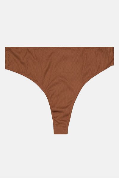 We Are We Wear Women Plain Bikini Bottom, Brown
