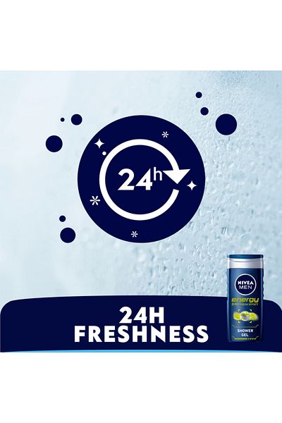 NIVEA Men Energy 24H Fresh Effect Shower Gel - 500ml