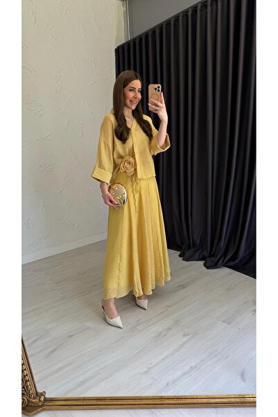 elif teke Κιτ φούστας Cunda κίτρινο