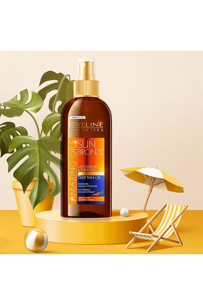 Eveline Cosmetics Eveline Amazing Oils Sun Care Oil With Tan Accelerator SPF6 - 150ml