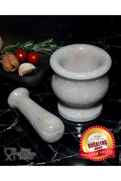 Home Mermer Havan El yapımı - Traverten - Gurme Mutfaklara Özel - Tokmak Dahi...