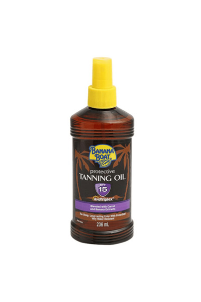 Banana Boat Tanning Oil Spray with Sun Protection Factor SPF 15 - 236 ml