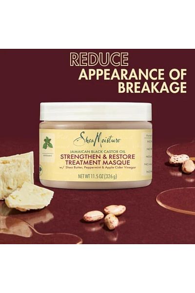 Shea Moisture Jamaican Black Castor Oil Strengthen & Restore Treatment Masque - 326g