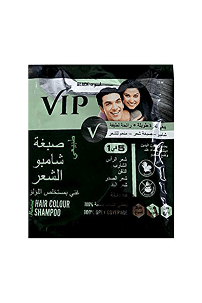 Vip شامبو لون الشعر الطبيعي - أسود - 20 مل