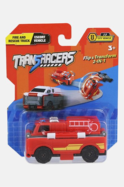 Transracers سيارة إطفاء قابلة للطي 2 في 1 لنقل المركبات