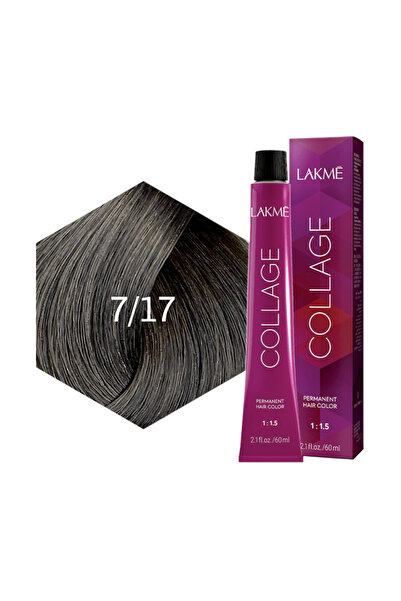 LAKMÉ صبغة شعر دائمة من لاكمي كولاج - أزرق رمادي أشقر متوسط - 7/17