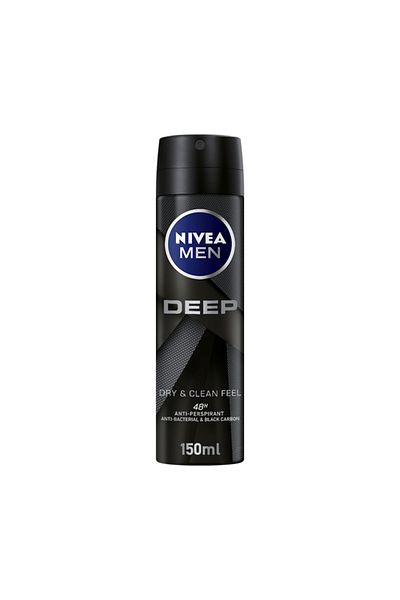 NIVEA Men Deep Dry & Clean Feel Deodorant Spray - 150ml
