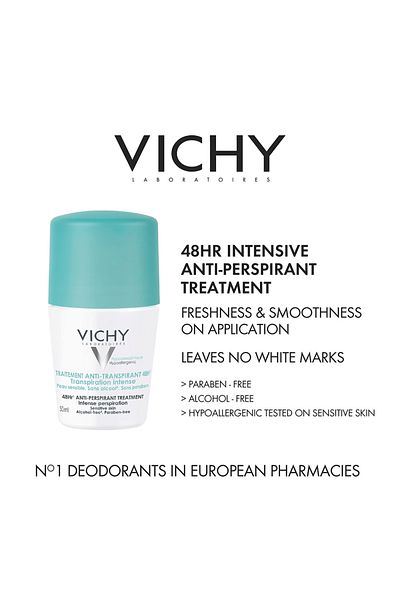Vichy Vichy 2-Piece Intensive Deodorant 48H Roll-On - 50+50ml