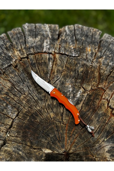 ÖZKRİSTAL Turuncu Kamp Bıçağı