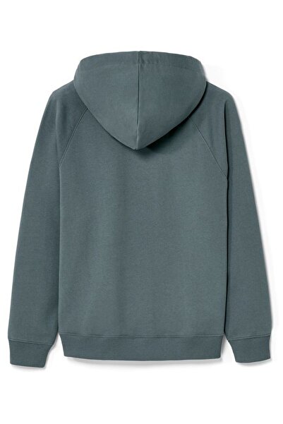 Tchibo Women Hooded Plain Long Sleeves Sweatshirt, Steel Blue
