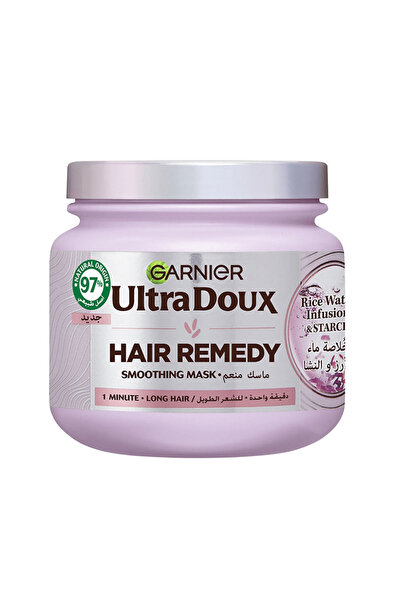 Garnier قناع ألترا دوكس المرطب بماء الأرز والنشا للشعر الجاف - 340 مل