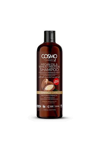 Cosmo Argan Oil & Wheat Protein Gentle Care Shampoo - 480Ml