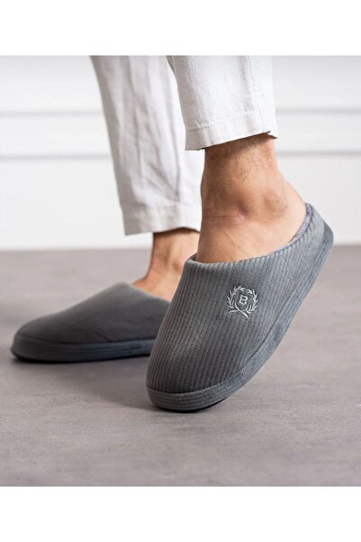 redtan Γκρι ανδρικές παντόφλες σπιτιού |   Ορθοπεδικός |   Μαλακή σόλα |   Γούνινες παντόφλες γαμπρού & παράδοση