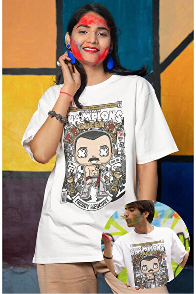 Fuddy Moda Champions Queen Надрукована футболка, унісекс футболка з принтом р...