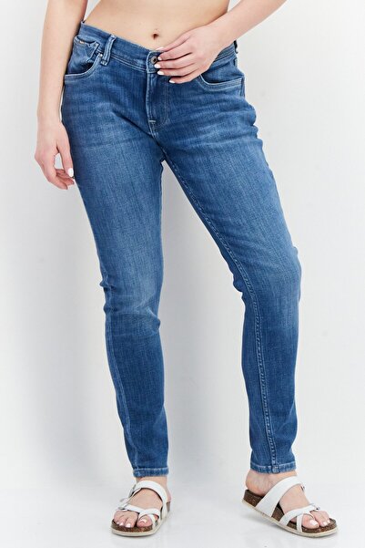 Pepe Jeans بنطلون جينز نسائي قابل للتمدد، أزرق فاتح