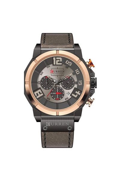 Curren Men's Elegant Watch Curren Aquarider, Brown-Rose Gold