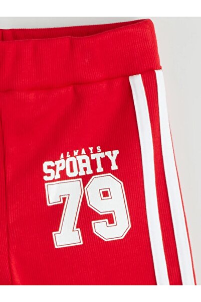 LC Waikiki Lcw Kids Red Elastic Waist Girls Short Tights