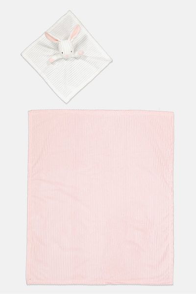 Snuggle Tots Baby Rabbit Ribbed Comforter And Blanket