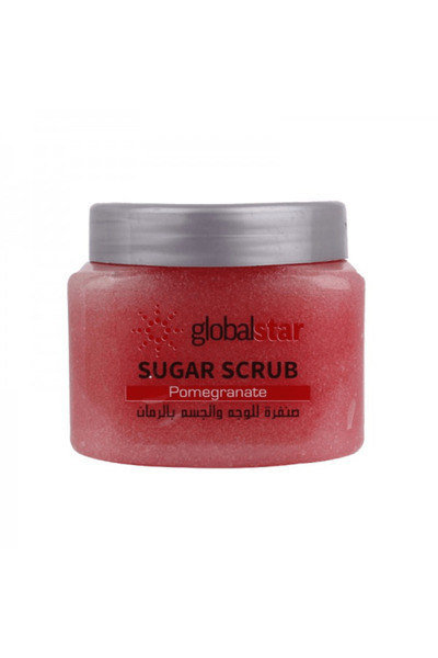 Globalstar مقشر السكر للوجه والجسم بالرمان - 600 جرام