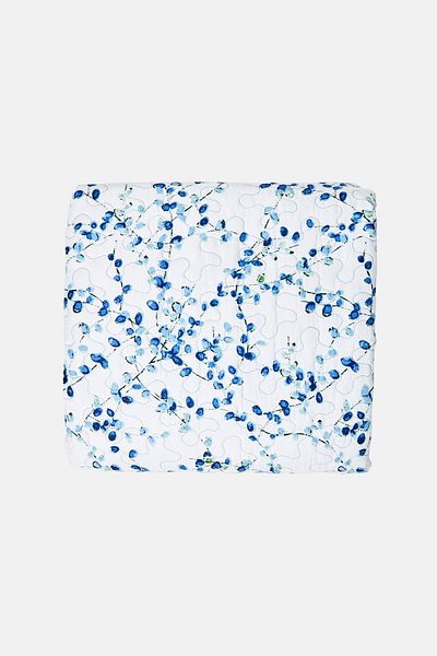 Catherine Malandrino Queen 3 Pieces Floral Print Bedspread With Pillow Case Set, Multicolor