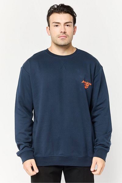 Lamborghini Men Crew Neck Graphic Print Long Sleeves Sweatshirt, Black