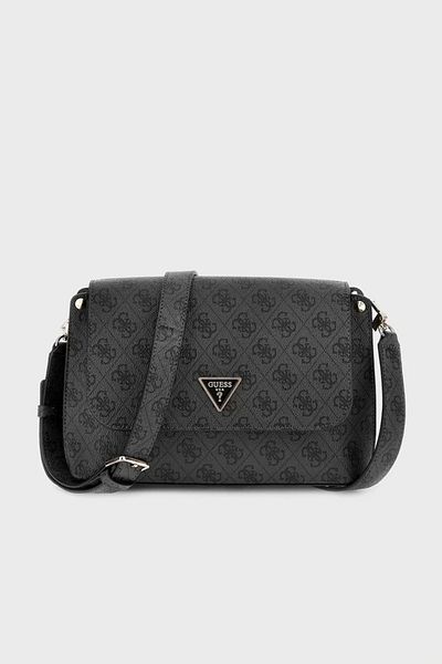 Guess Meridian Flap Crossbody dámská antracitová crossbody kabelka Hwsg8778200-clo