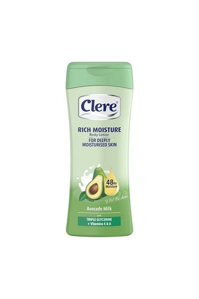 Clere Rich Moisture Body Lotion with Avocado Milk - 400ml