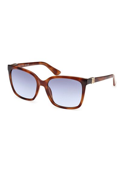 Guess Ramă închisă din acetat de celuloză de sticlă pentru femei alb-afumat - Soare cu gradient organic (UV)