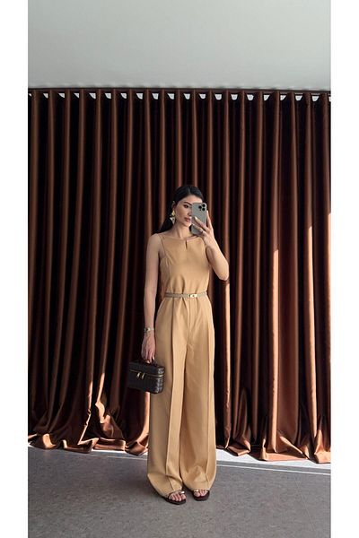 HAZELANNA Nude Jumpsuit
